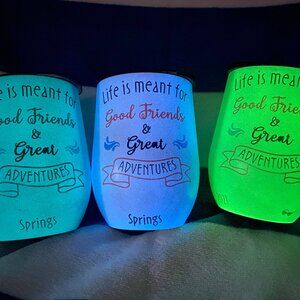 Custom Glow Wine Tumbler